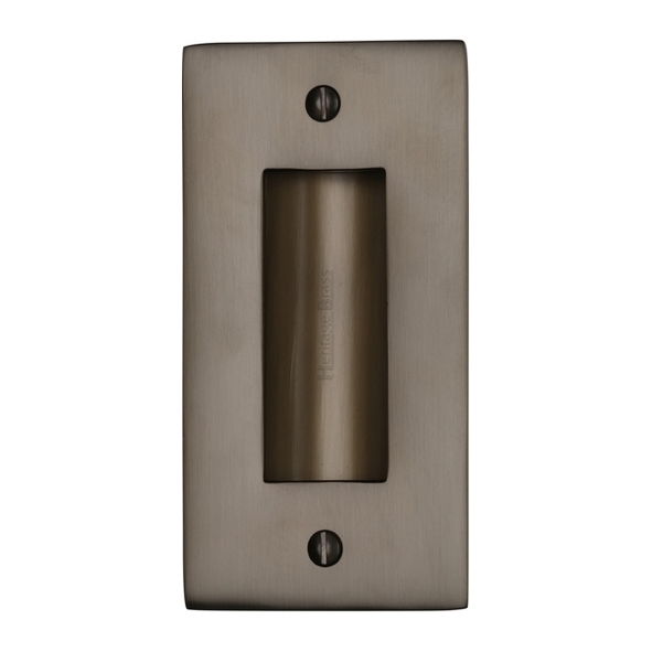 C1820 4-MB • 102 x 52mm • Matt Bronze • Heritage Brass Heavy Traditional Rectangular Flush Pull